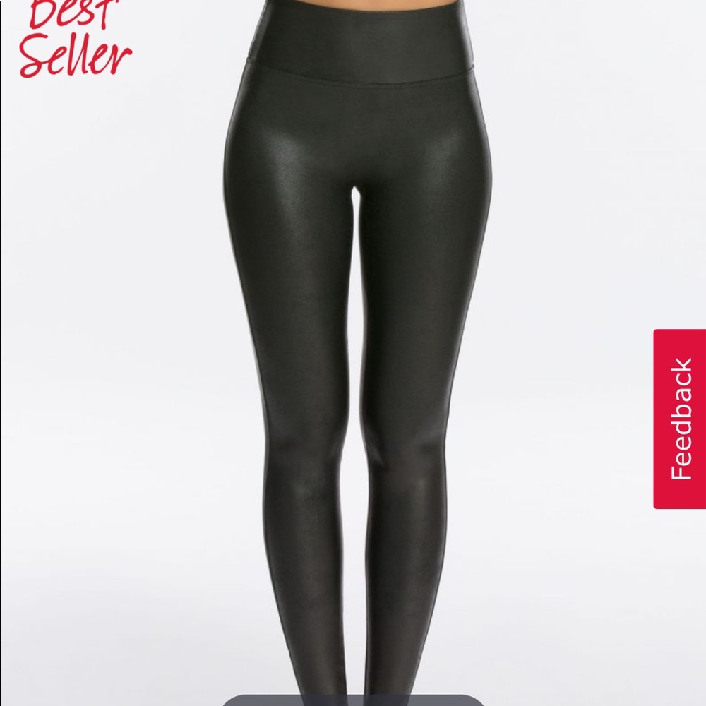 Spanx leather leggings